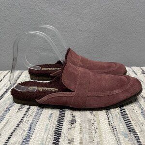 Lucky Brand Womens Suede Slip-On Mules Size 9